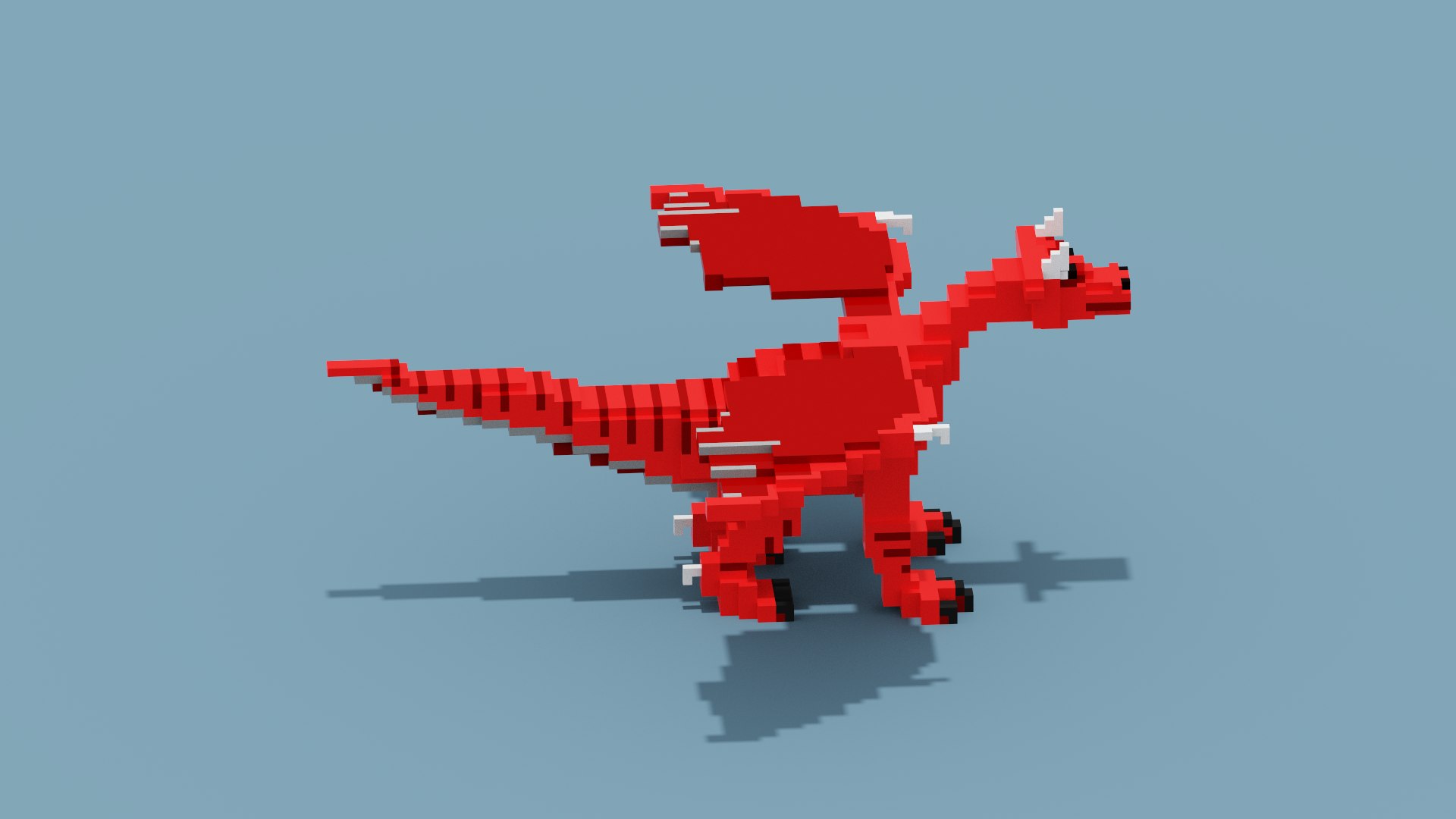 Voxel Dragon 3D Model - TurboSquid 1945419