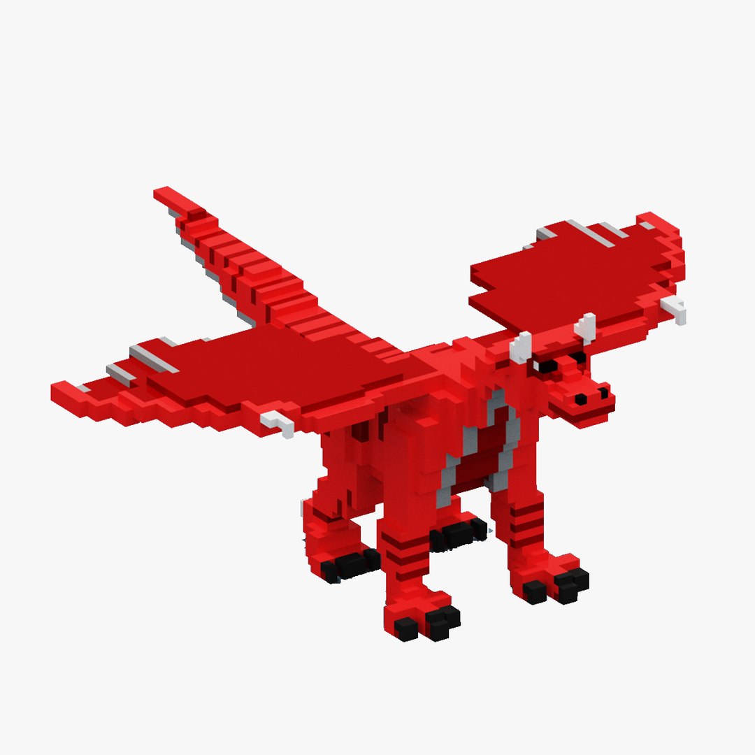 Voxel Dragon 3D model - TurboSquid 1945419
