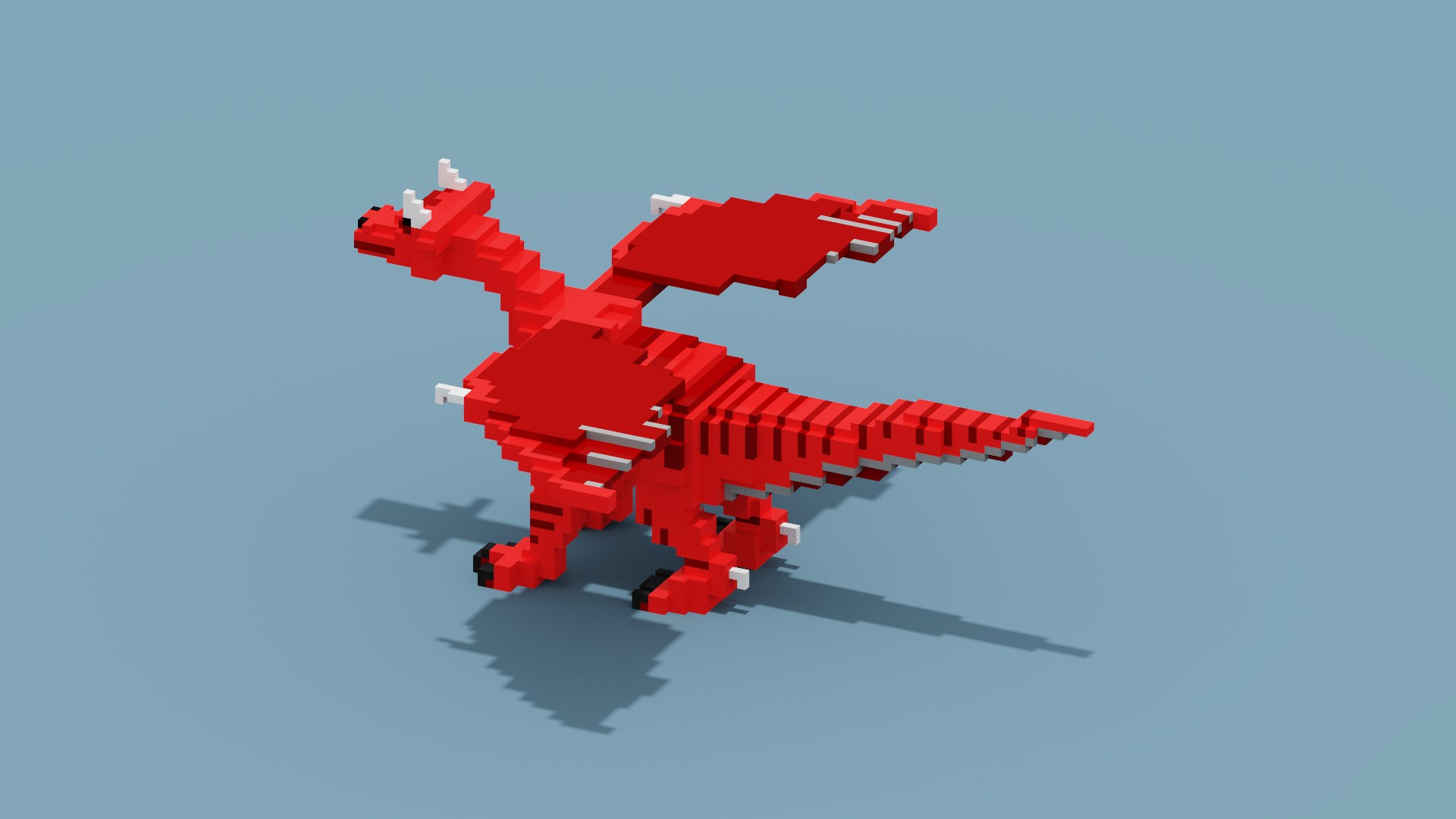 Voxel Dragon 3D Model - TurboSquid 1945419
