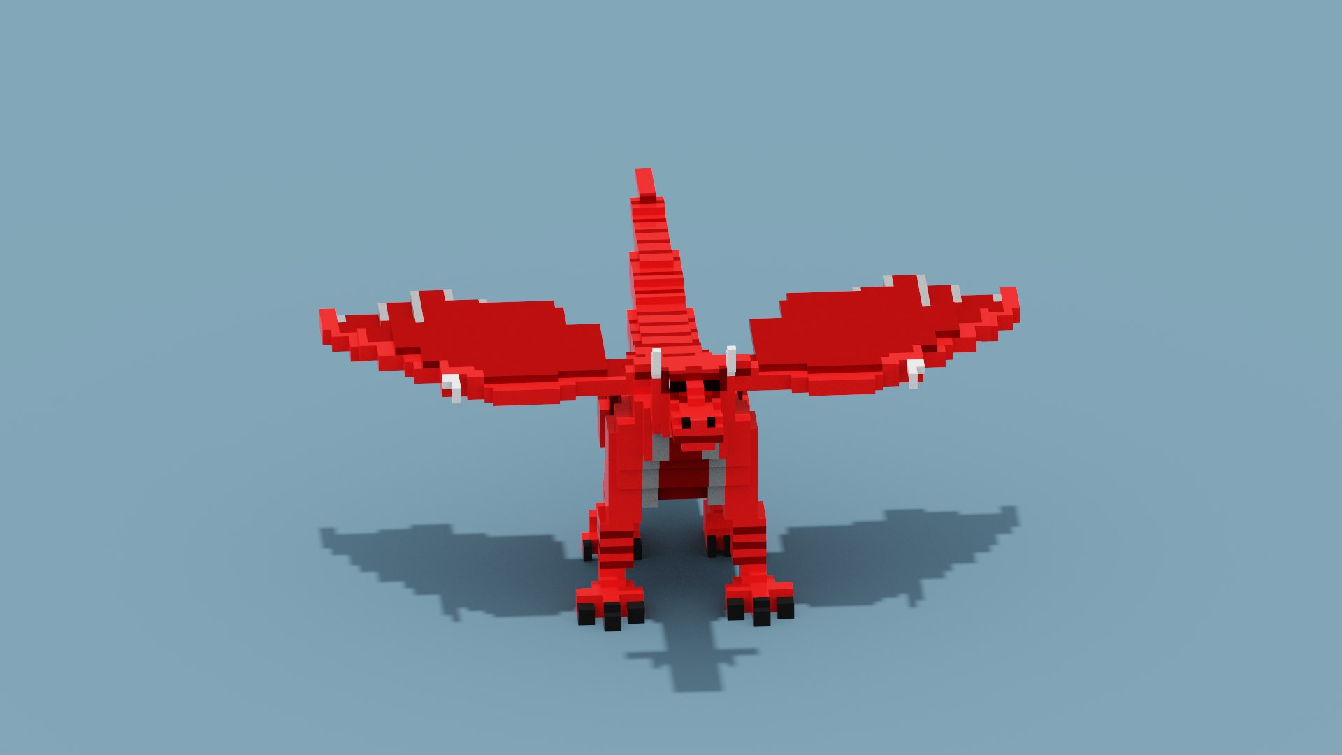 Voxel Dragon 3D Model - TurboSquid 1945419