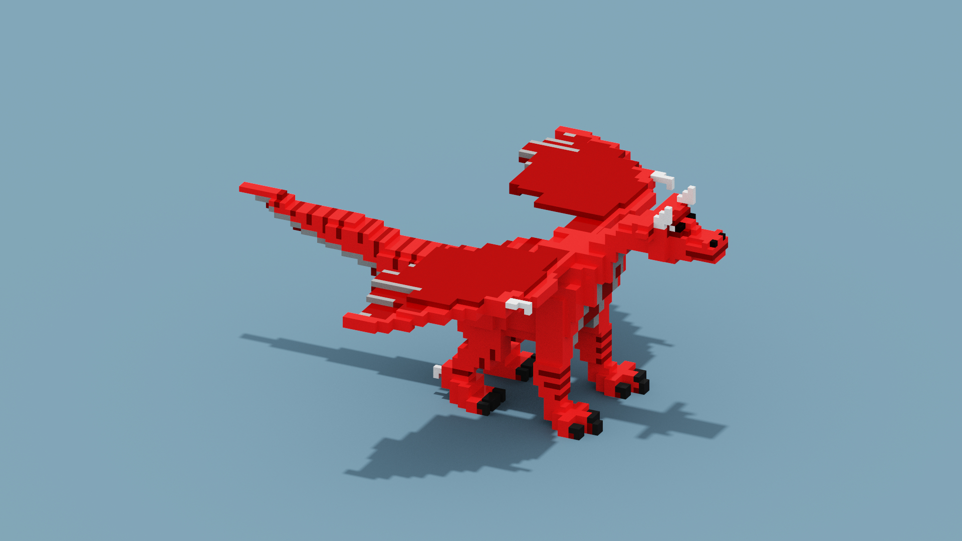 Voxel Dragon 3D Model - TurboSquid 1945419