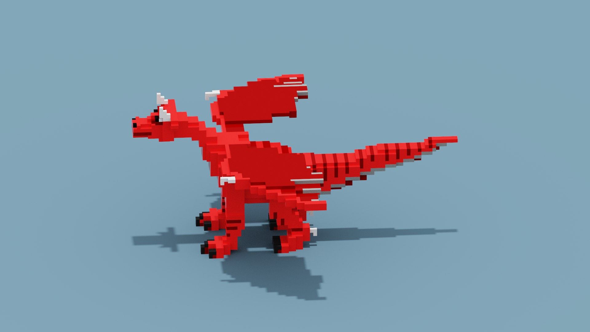 Voxel Dragon 3D Model - TurboSquid 1945419