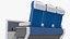 Double-Level Passenger Seating Blue