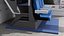 Double-Level Passenger Seating Blue