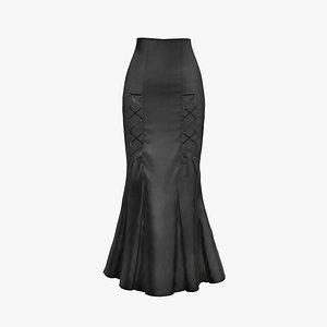 3D Victorian Long Skirt model