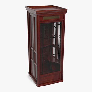 Classic Vintage Telephone Booth Dark