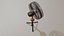 Modelo de ventilador 3D sin terminar