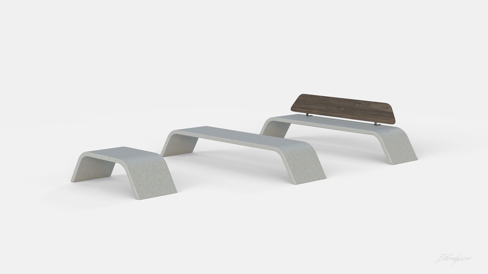 METALCO RIBBON BENCH COLLECTION 3D Model - TurboSquid 2386271