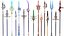 50 Genshin Impact Inspired Spear Low-poly