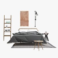 Bed TRAMA LEGNO PIANCA