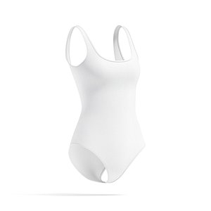 3D White Women One-Piece Swimsuit - female swim onepiece beachwear model