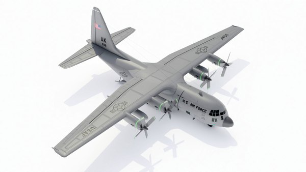 3d c-130 hercules model