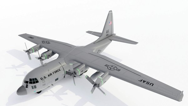 3d c-130 hercules model