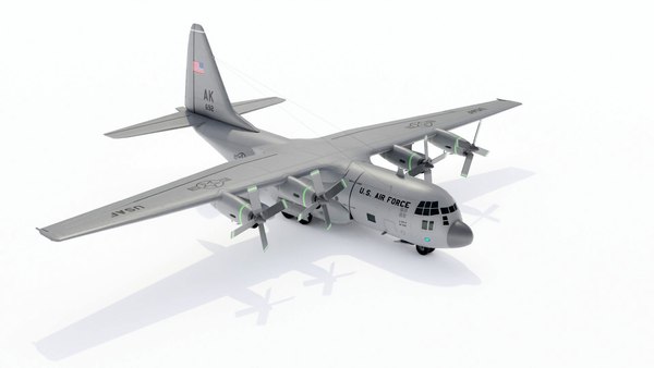 3d c-130 hercules model