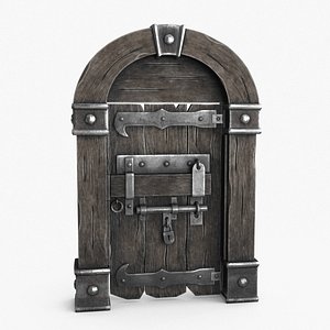 3D Old Wood Door v2