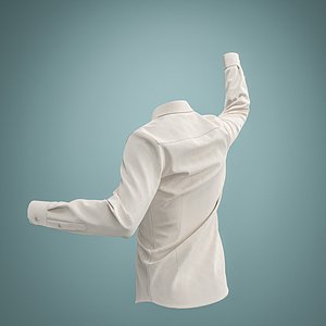 3D model Men Official Tuxedo Shirt Pose