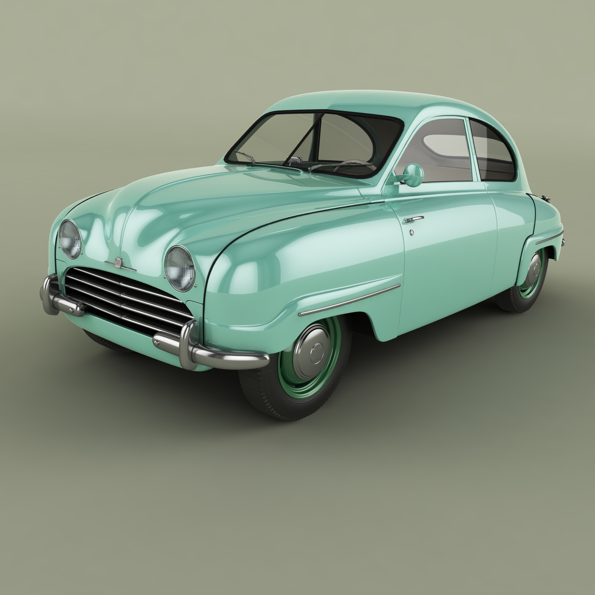 Saab 3d model