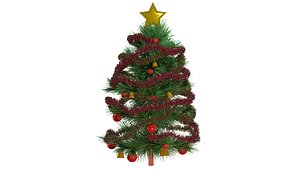 3D Small pin tree christmas