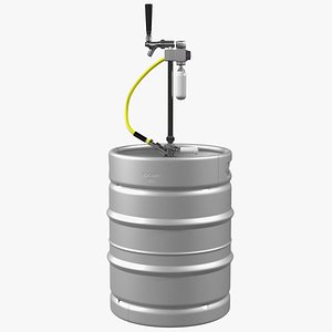 3D beer keg 50l portable