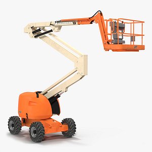 Telescopic Boom Lift Generic 2 Rigged 3D Model