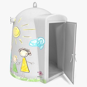 Painted Capsule Bomb Shelter Kids Art