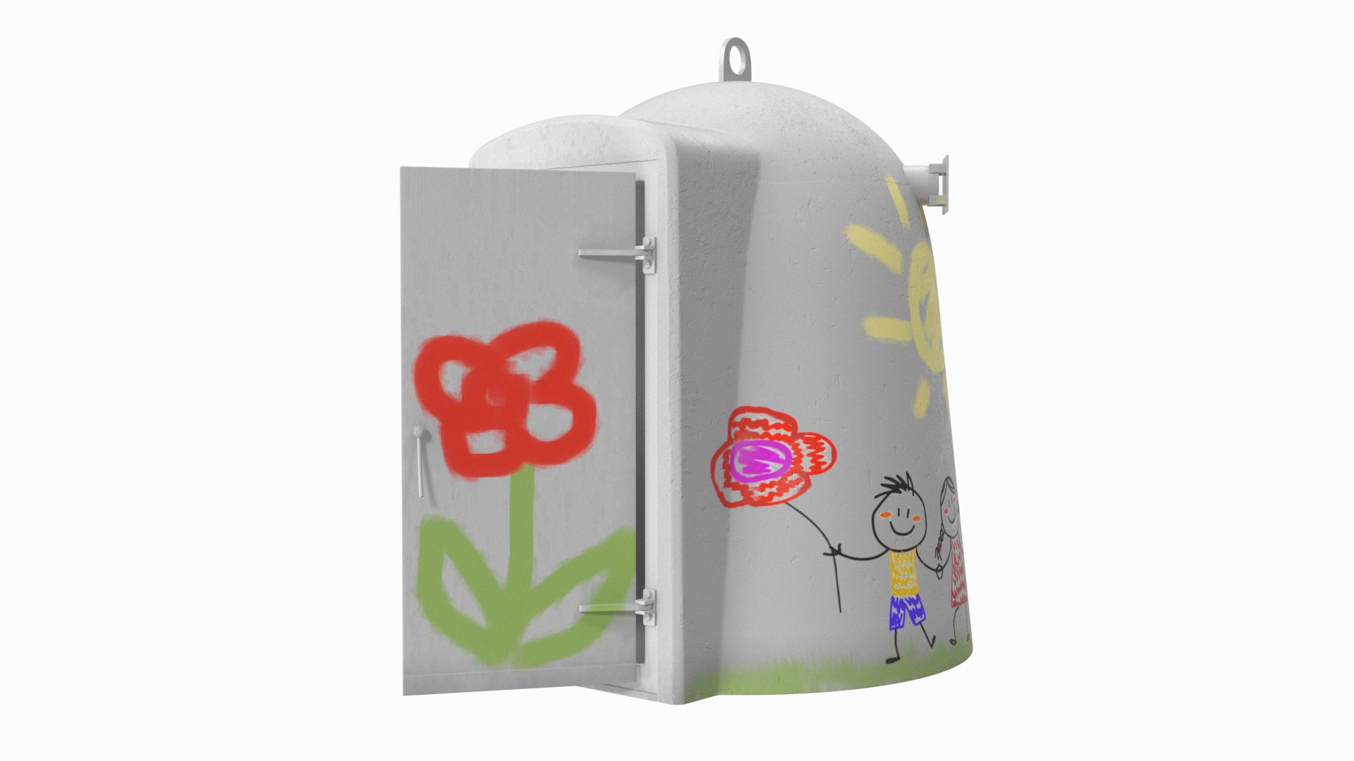 Painted Capsule Bomb Shelter Kids Art 3D model https://p.turbosquid.com/ts-thumb/oh/iejlQ7/hK/painted_capsule_bomb_shelter_kids_art_360/jpg/1755649154/1920x1080/turn_fit_q99/f2d88590fea8483f63b29d6a4f4c3cfc280b1317/painted_capsule_bomb_shelter_kids_art_360-1.jpg