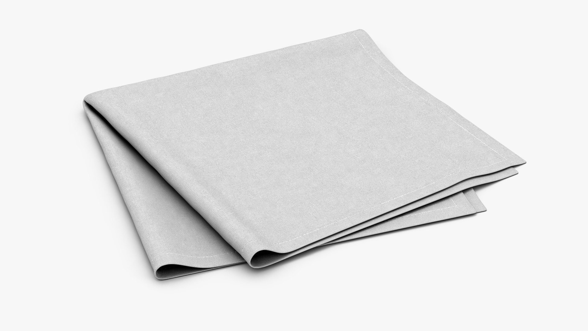 Fabric Folded Napkin 3D model preview