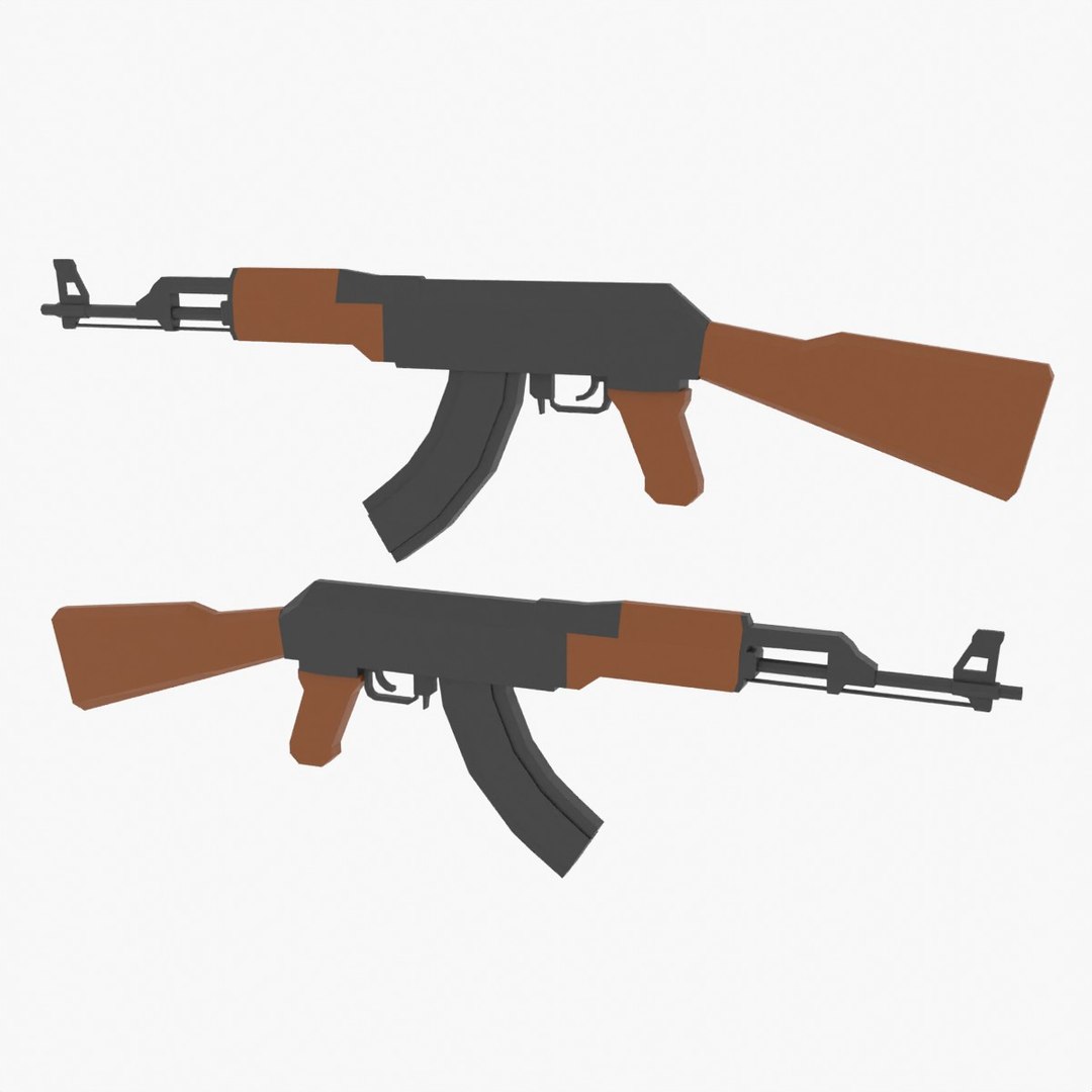 3D AK47 Assault Rifle Game Ready Low-poly - TurboSquid 2128958