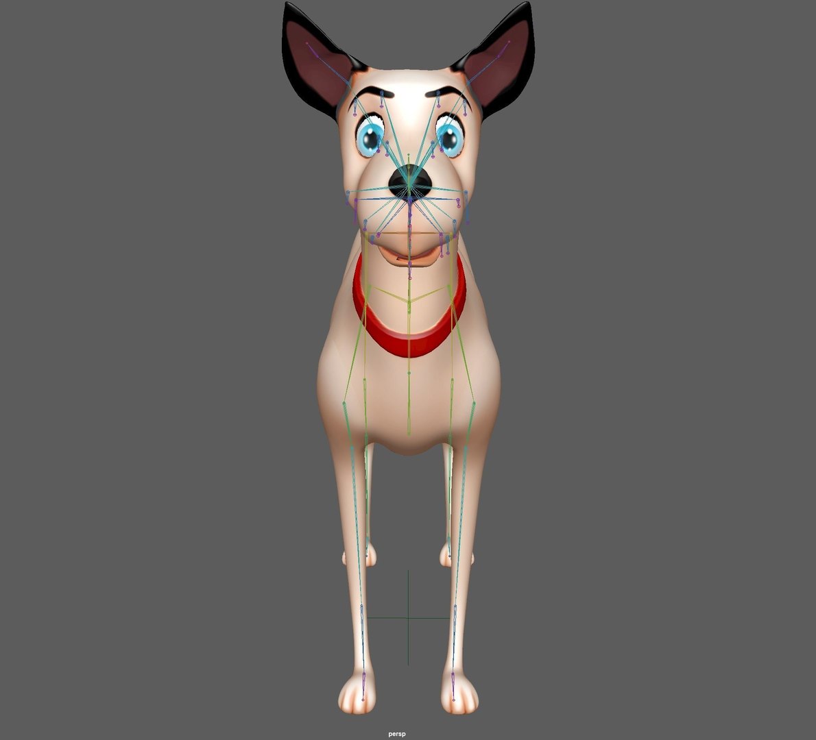 3D Cartoo Dog Rig - TurboSquid 1881381