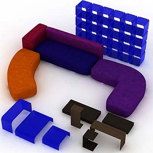 3d furniture sofa divan