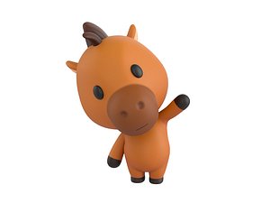 3D Character140 Rigged Horse
