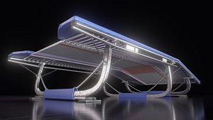 Double Mini Trampoline Model 3D model