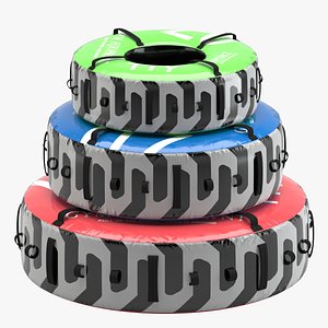 3D model gym equipment tire