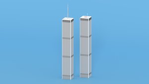 World Trade Center Twin Towers New York 3D model