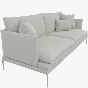 Zanotta  William 1330-202  Off-White Fabric Couch 3D model
