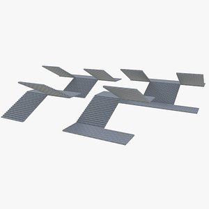 Low Poly Modular Stair Case Collection