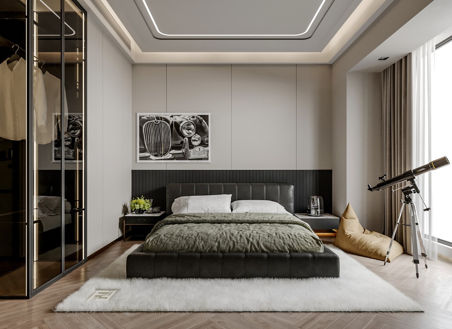 3D Bedroom Interior Scenes Model - TurboSquid 2326439