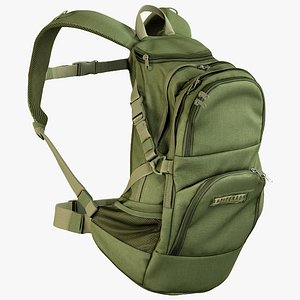 3D realistic camping backpack medium model