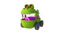 Reptar Wagon 3D Model  Available in C4D and OBJ Formats for Personal Use