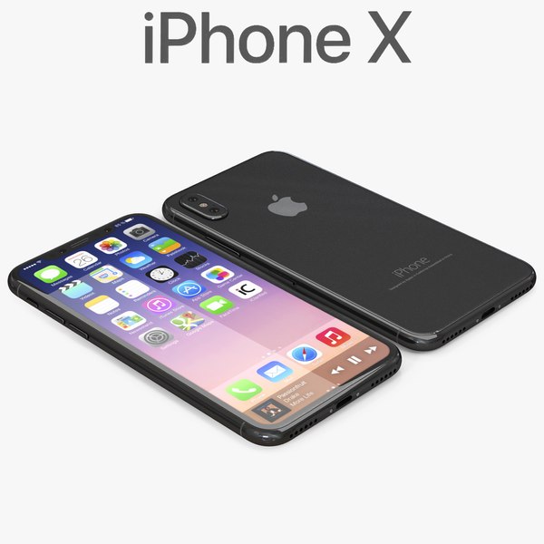 3D iphone x black