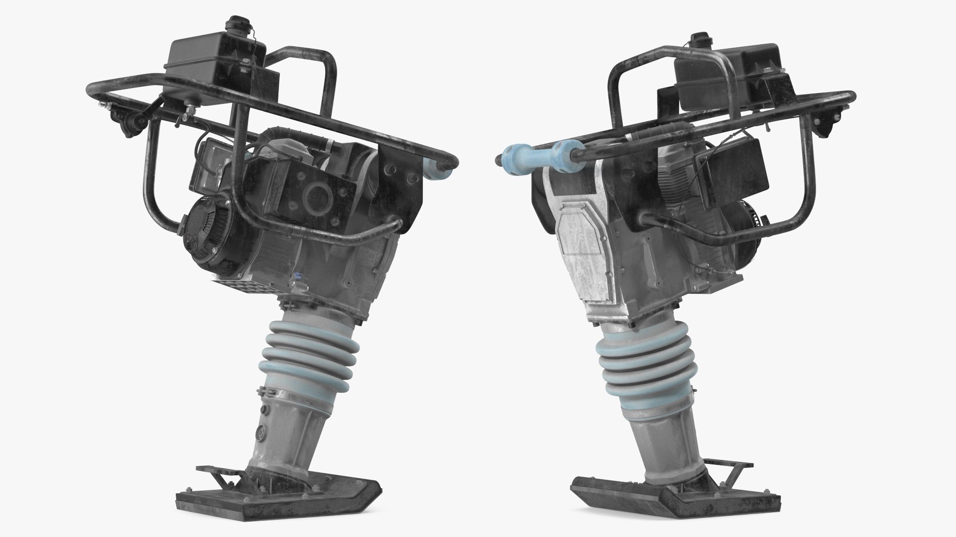Tamping Rammer Dirty 3D model preview