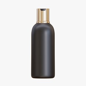 3D Black Cosmetic Bottle 04 model
