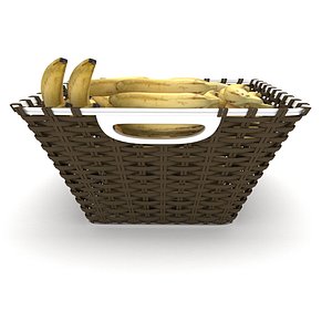 wicker banana fruit basket model