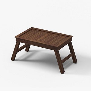 Wooden folding table