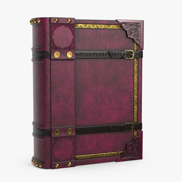 3D book red leather model - TurboSquid 1342915