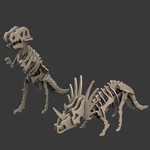 toy dinosaur puzzles 3d max