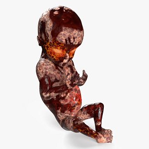 3D Demonic Infant Entity Bloody