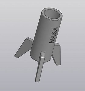3D space rocket