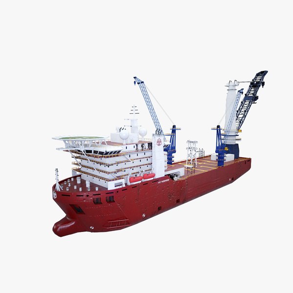 Crane Ship Used 3D model