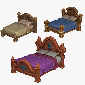 Stylized Fantasy RPG Beds Cot Bunk Mattress